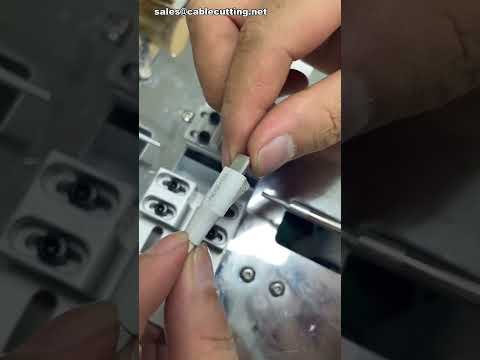 USB Glue Dispensing and Shell Pushing Machine #factory #machine #diy