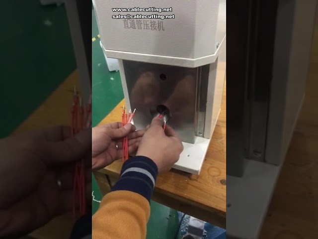 Precíziós krimpelőgép 0,2-6 mm² egyenes csővégekhez – elektronikai és autóipari kábelkötegekhez