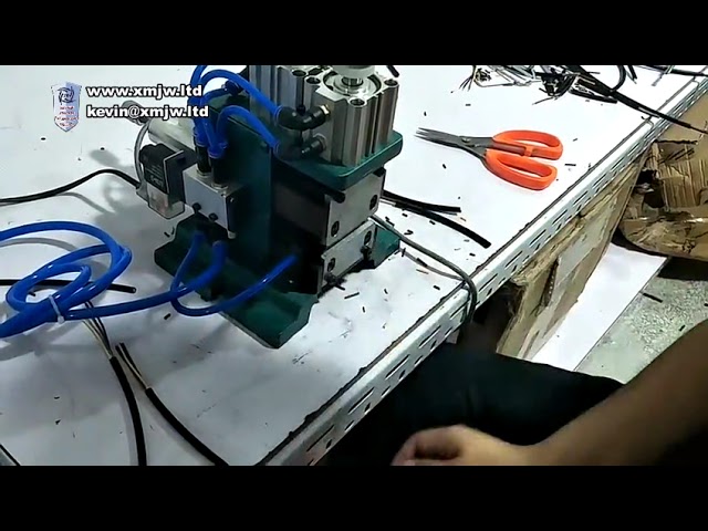 3f Cable Manufacturing Equipment Manual Pneumatic Peeling Wire Stripping Twisting Machine Wire Twist