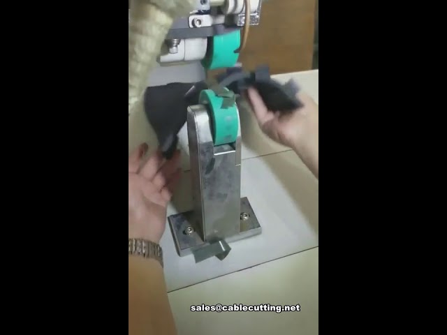 Meleglevegős varratzáró gép - Anyagteszt videóhoz