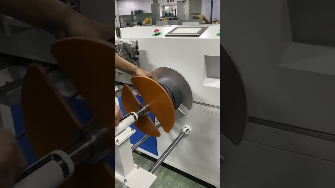 Nagy teljesítményű automata dróttekercselő – Precíz mérés, vágás és kötözés