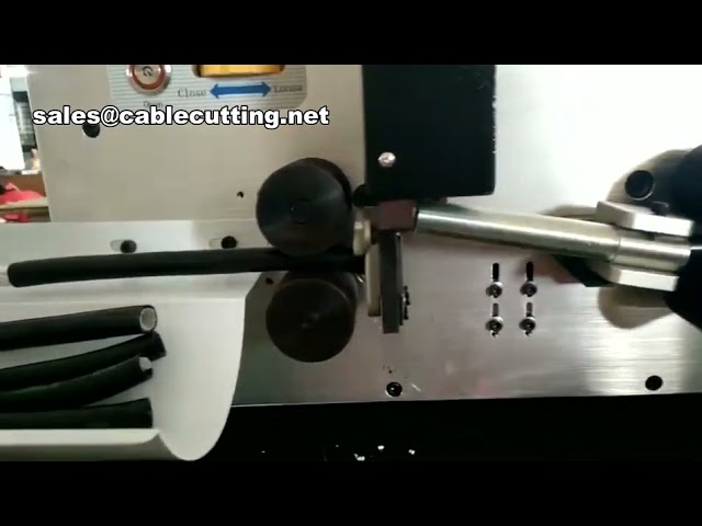 50 mm²-es vastag kábelek automata vágó- és hámozógépe – Precíz, ipari minőség