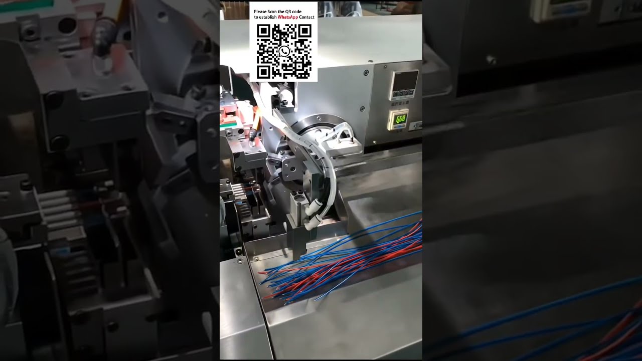 Egyedi, teljesen automatikus egyvégű huzalónozó gép hosszú huzalokhoz