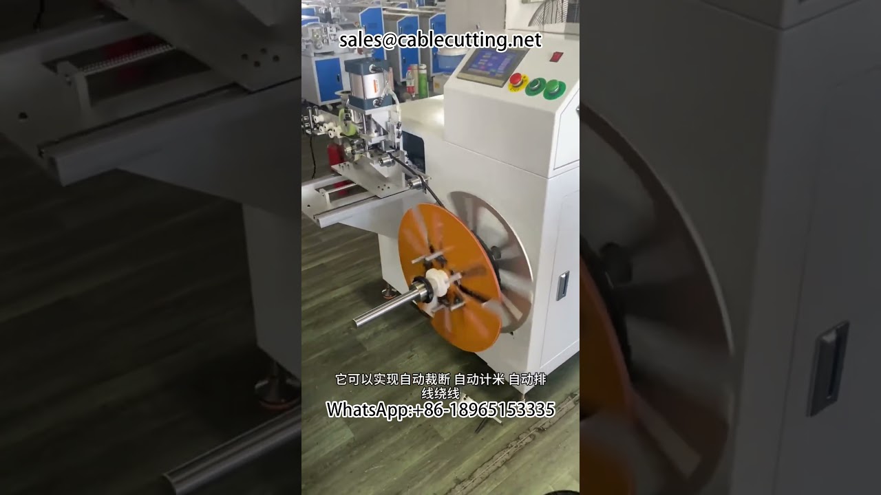 Automatikus méter-számoló, válogató, vágó, tekercselő és újratekercselő gép | Kábelautomatizálás