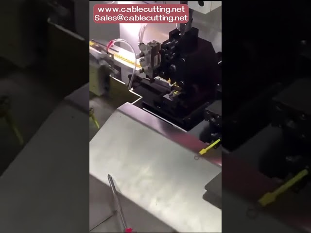 Egyedi automata terminálkrimpelő gép gyűrűs, kerek, lapátos és flagpin csatlakozókhoz