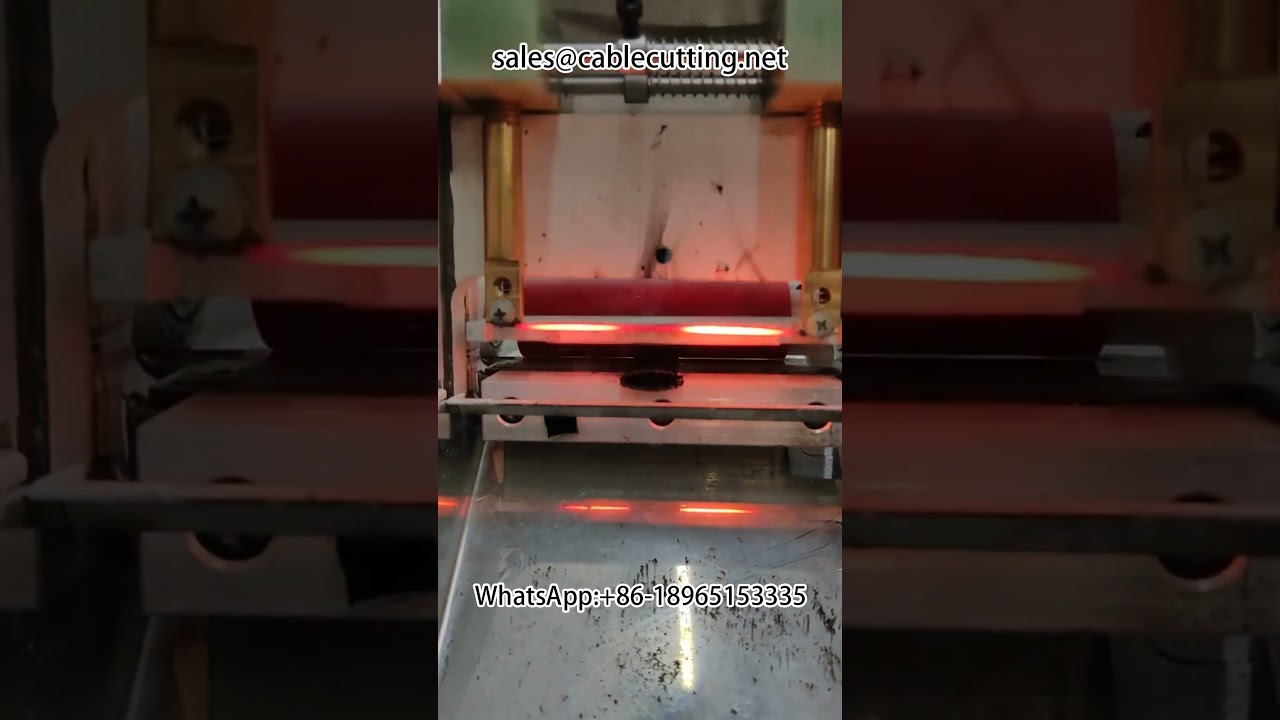 Nylon fonatú csővágó és -tisztító gép | Automata #csővágógép #fonatoltcsőtisztító