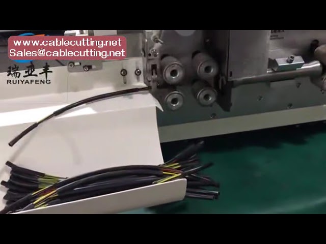 Automatikus sík kábelhámozó gép – Köpeny és mag precíziós vágása