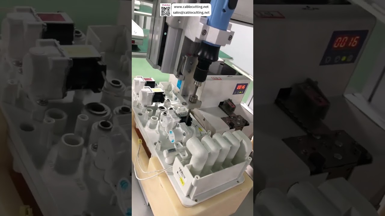 Vízmelegítő automata csavarozógép – Gyors ipari gyári automatizálás beállítása