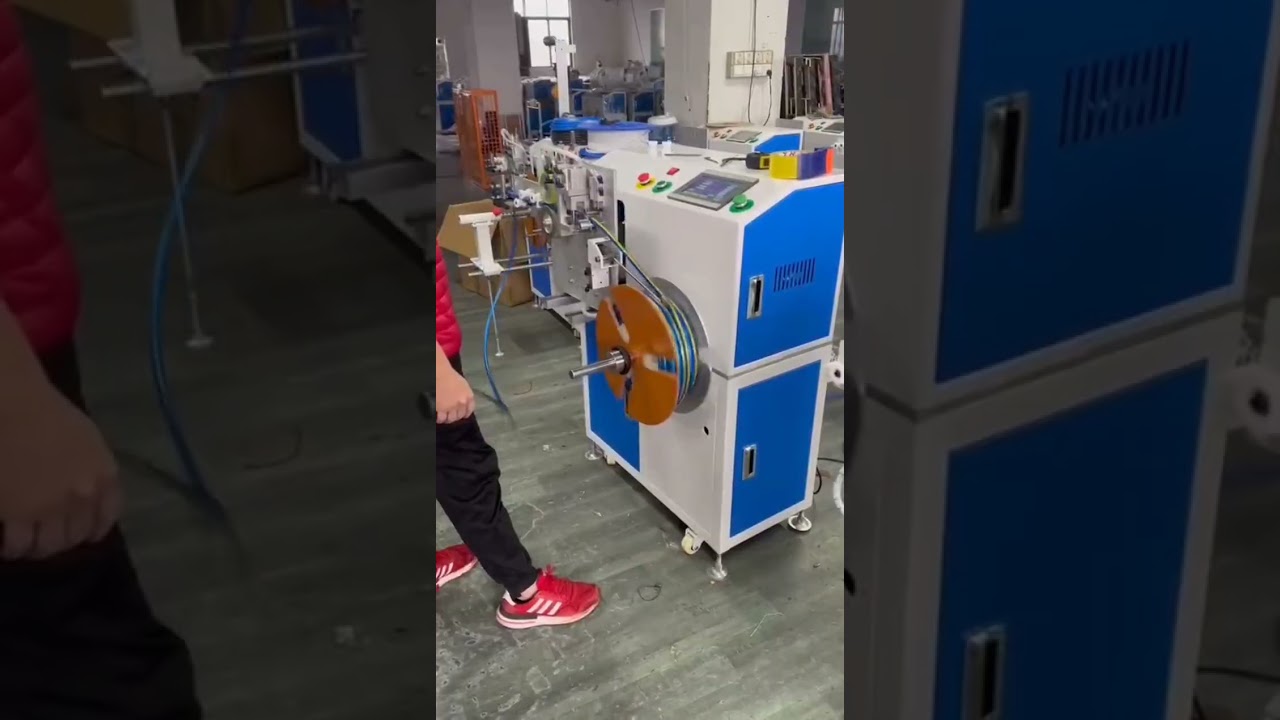 Légtömlők automatikus számlálása, válogatása, vágása és tekercselése – Élő bemutató #gyár