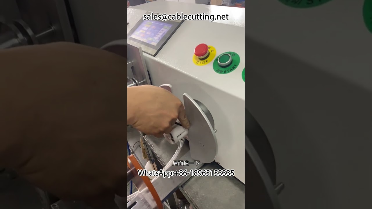 Automatikus hosszmérő, válogató, vágó, csévélő és visszacsévélő gép #hosszmérés csévélő gép