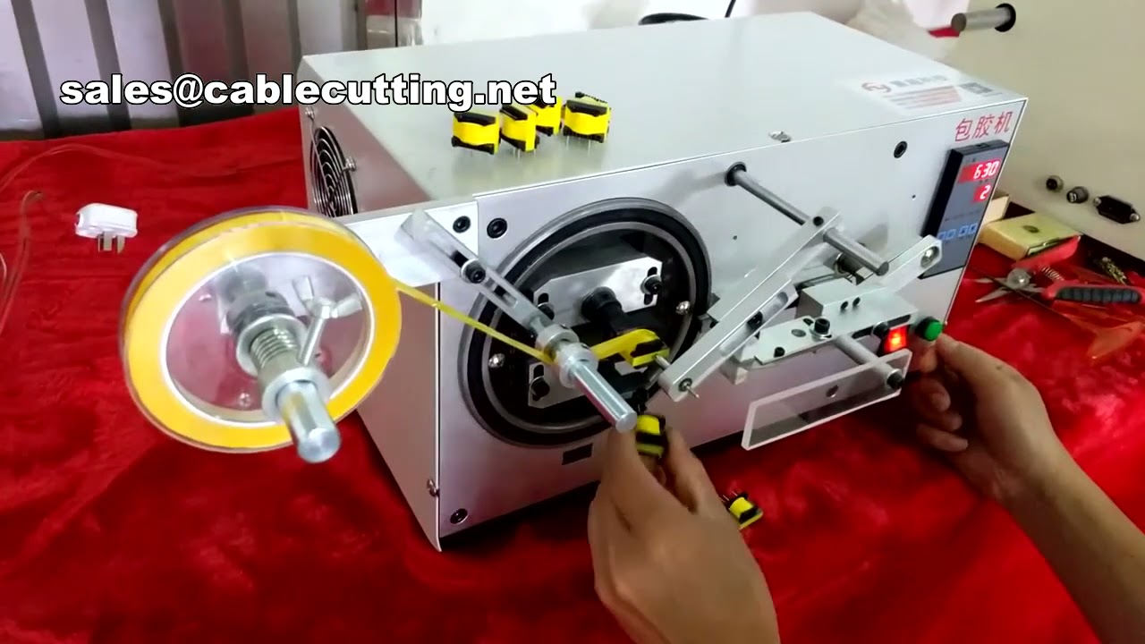 Transzformátor tekercselő gép - automata szalagozó berendezés tekercsekhez