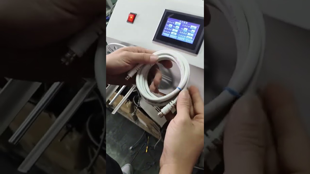 Gyors automata huzaltekercselő és kötözőgép hálózati kábelekhez