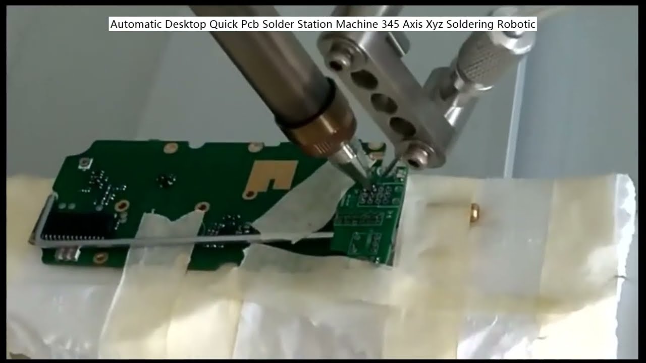 Automatikus asztali PCB forrasztó robot 345 tengelyű XYZ – Gyors és precíz forrasztás
