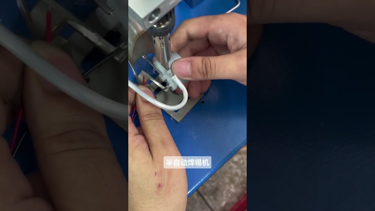 Forrasztógép próbagyártása ① #kábelcsupaszító #forrasztógép #gyári_automatizálás