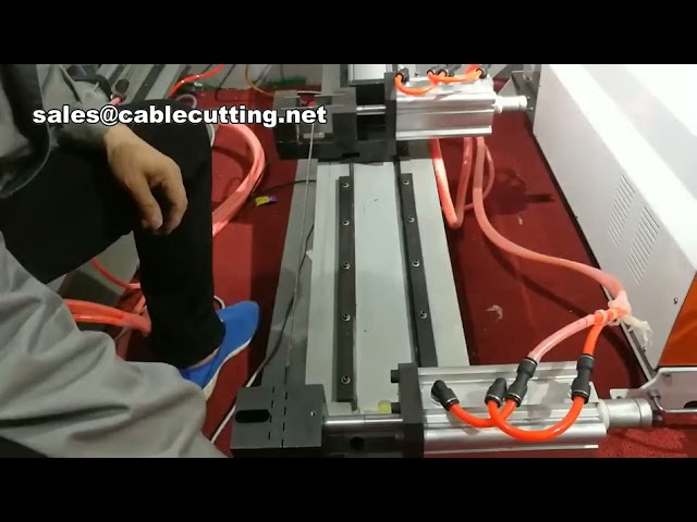 Ipari pneumatikus drót- és kábelhámozó gép – automata szigeteléseltávolító berendezés