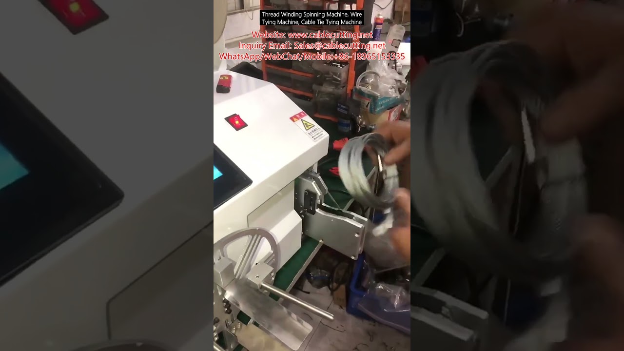 Cérnatekercselő és kábelkötegelő gép – Automata huzalkötöző berendezés