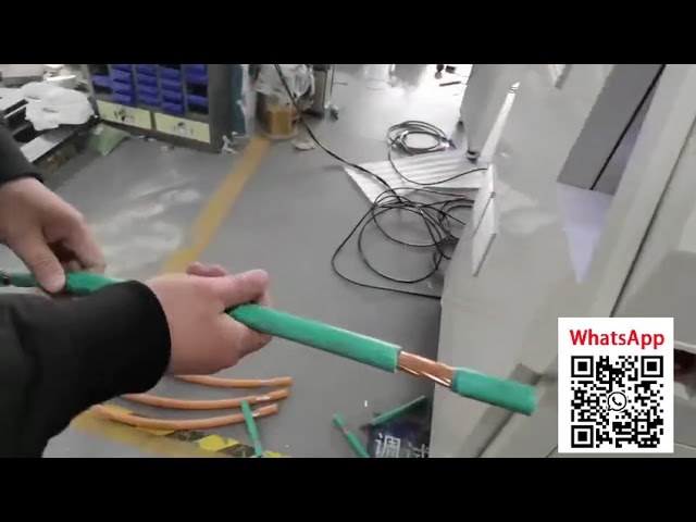 Óriási 300 mm²-es vastagkábel szigetelésbontó gép – ipari minőség