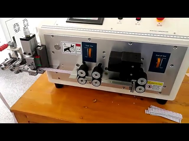 Ipari minőségű automatikus szalagkábel-osztó és szigetelésbontó gép | 2-40 tűs lapos kábel