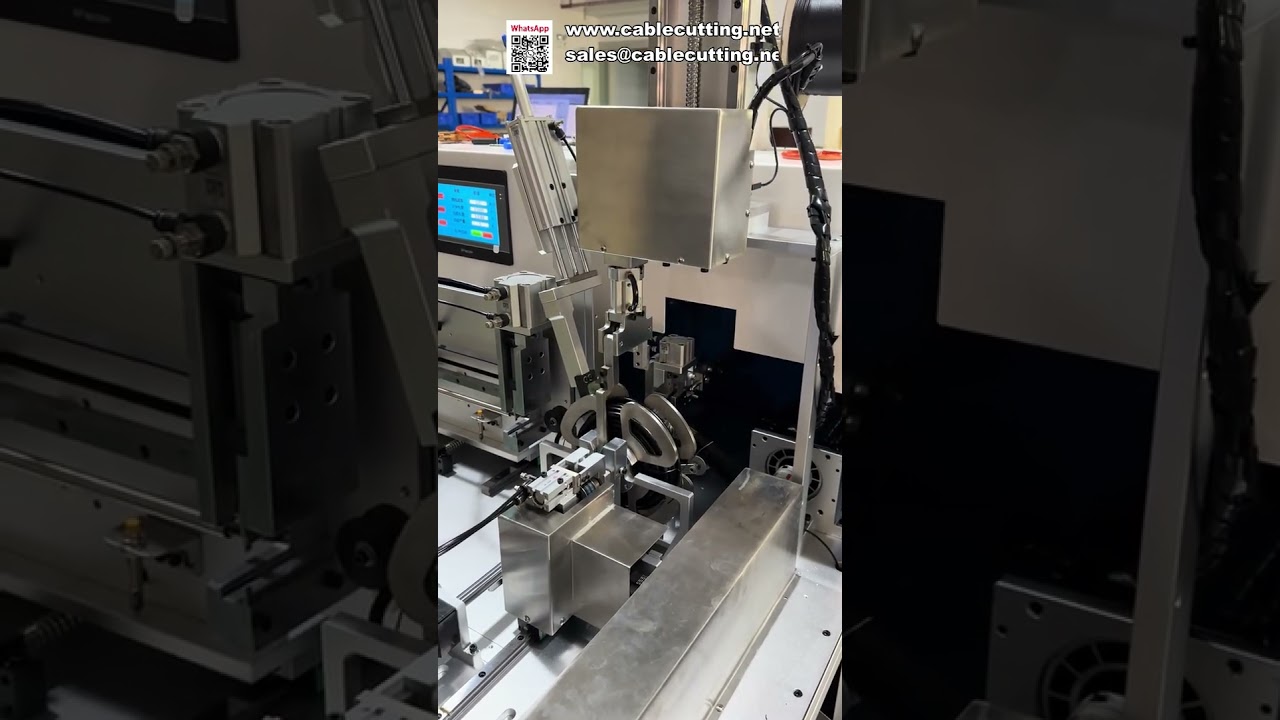 Teljesen automata huzalvágó, tekercselő és kötöző gép mérőszámlálással