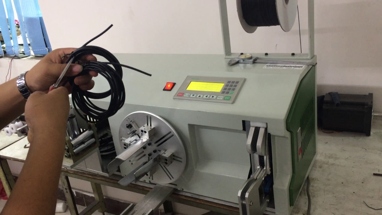 Automatikus huzalkötöző gép – ipari kábelkötöző berendezés | sales@cablecutting.net