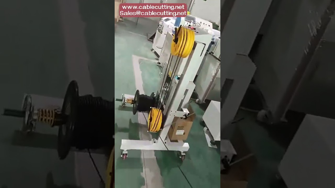 Automatikus kábelhossz-mérő, vágó és tekercselő gép – Huzaltekercselő automata ipari használatra