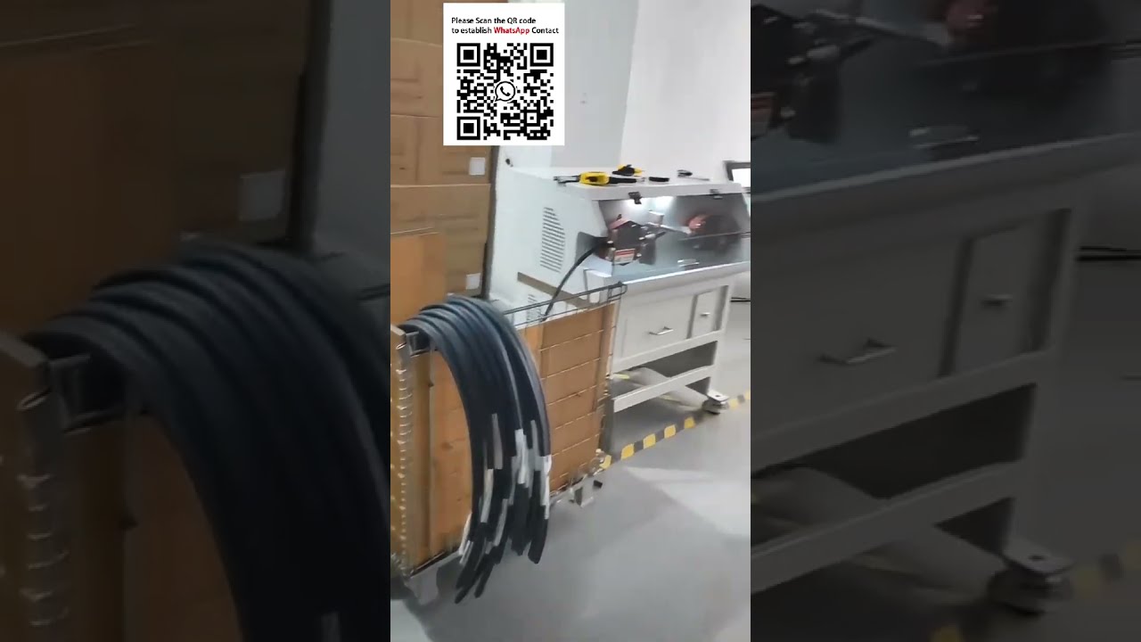Teljes nehéz teherbírású 150mm² EV kábel feldolgozó sor – letekercselés, vágás és hámozás