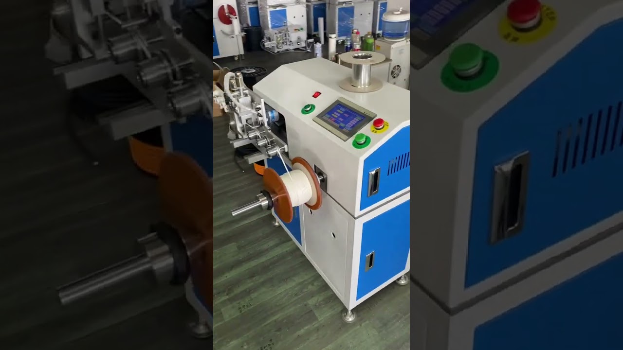 Pontos mérés és szép tekercselés: elektromos huzal tekercselése orsókra #gyár #gép