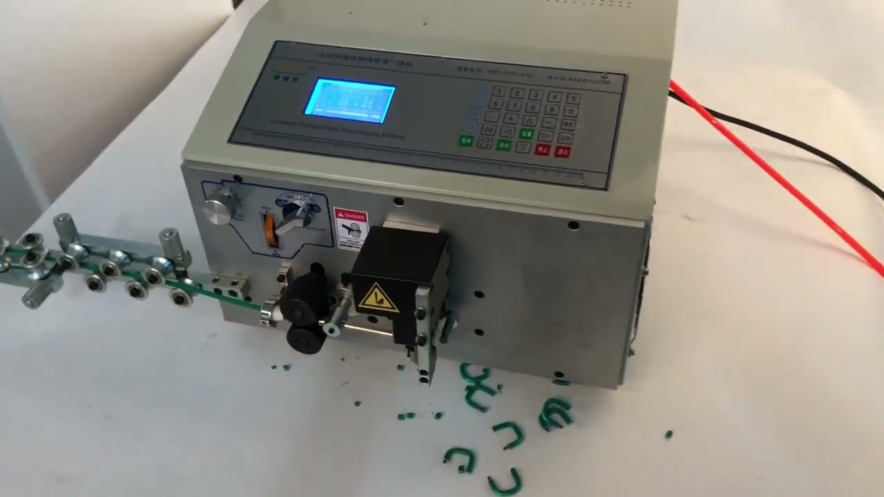 Számítógép-vezérelt automata huzal csupaszító és hajlító gép SWT508 ZW16 - 4 hengeres hajlító egyengetővel