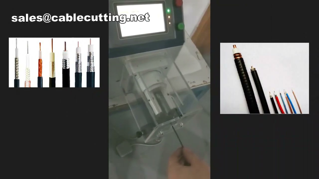 Elektromos huzal- és koaxiális kábelcsupaszító gép – Automata huzalvágó és -csupaszító berendezés
