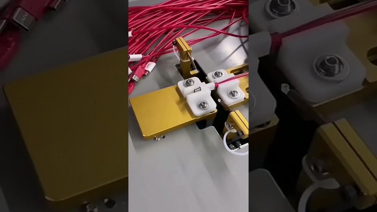 10 állomásos USB adatkábel gyártógép – Automata ragasztóadagoló és tokozó Type-C dugóhoz