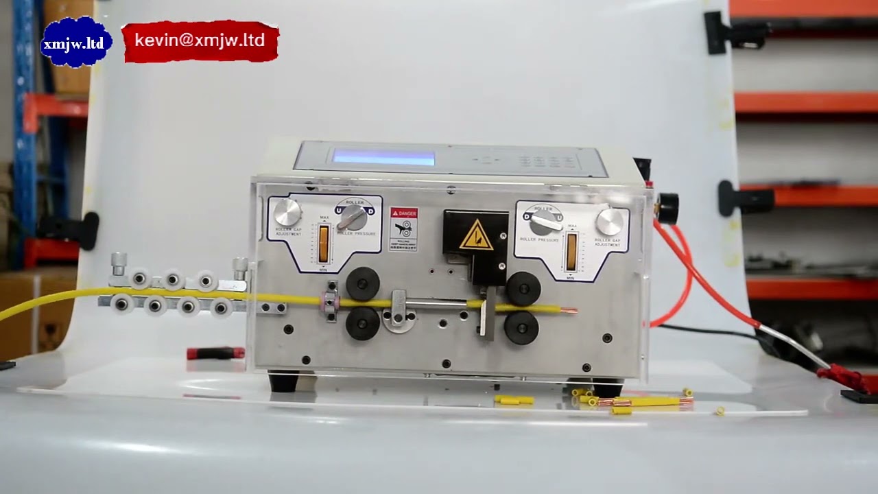 25mm² automatikus kábelvágó és csupaszító gép – precíz vezetékmegmunkálás