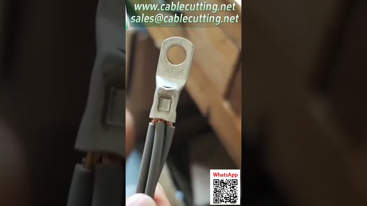 Pneumatikus présgép bemutató: 25 mm²-es vezetékvégek préselése (0,25–25 mm²) – automatizálási berendezés
