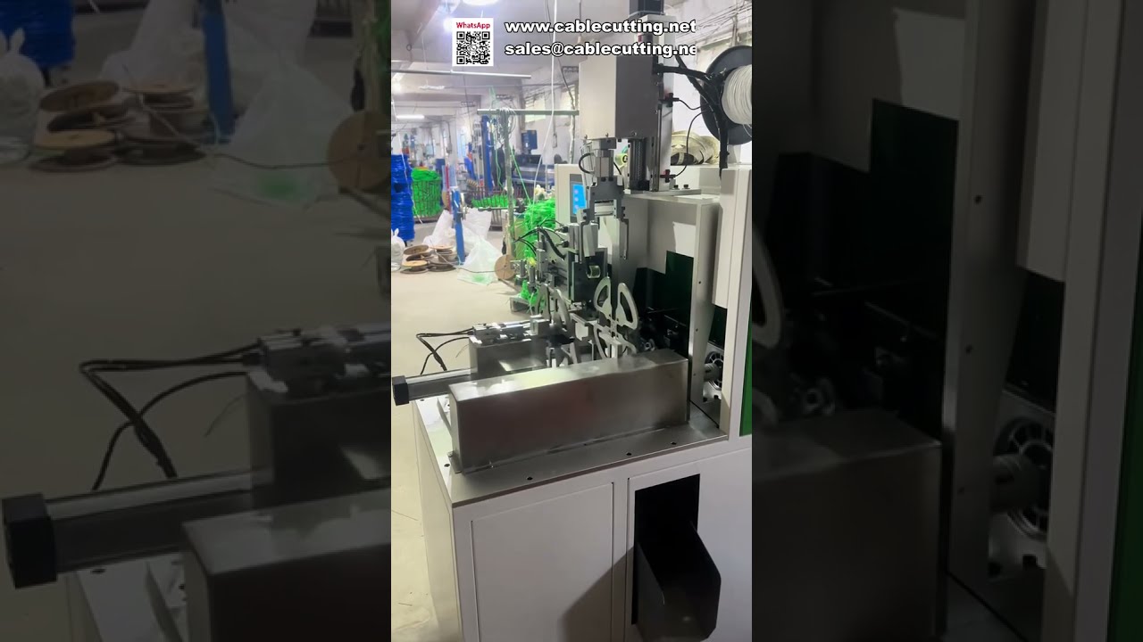 Teljesen automatikus huzalvágó, tekercselő és kötözőgép pontos mérőszámlálással