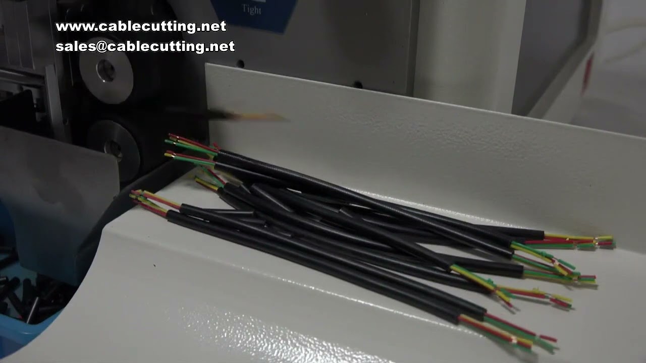 220V/110V automata kábelköpeny-eltávolító gép - 3-10mm többmagos vezetékhez, 500-1000 db/óra, 8 kerékhajtás