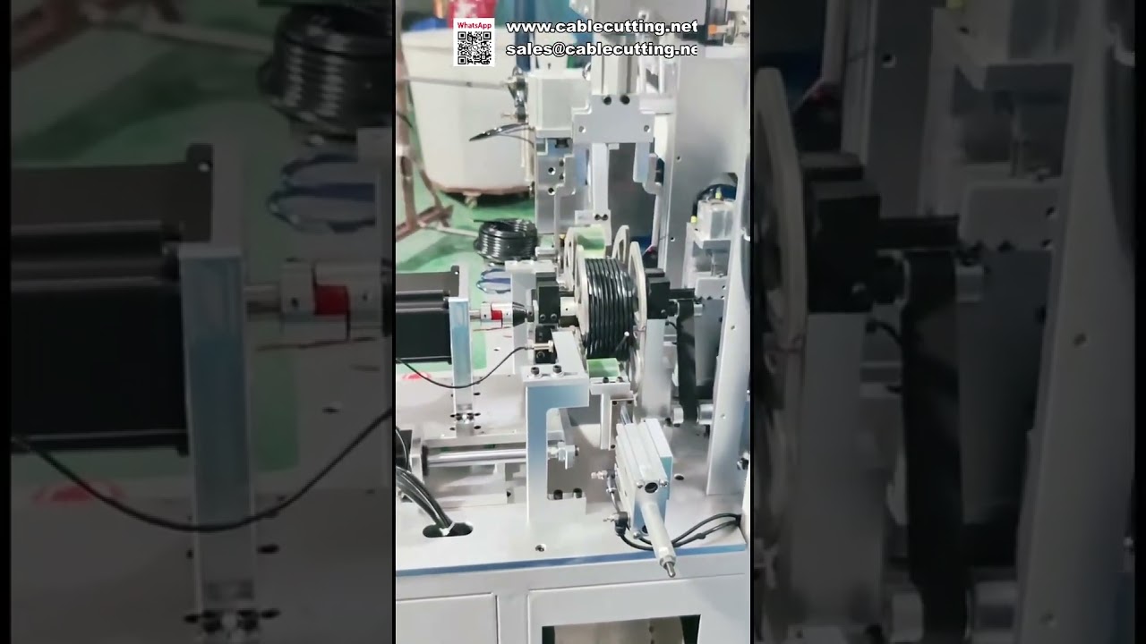 Teljesen automatikus huzalvágó, tekercselő és kötöző gép pontos mérőszámlálással