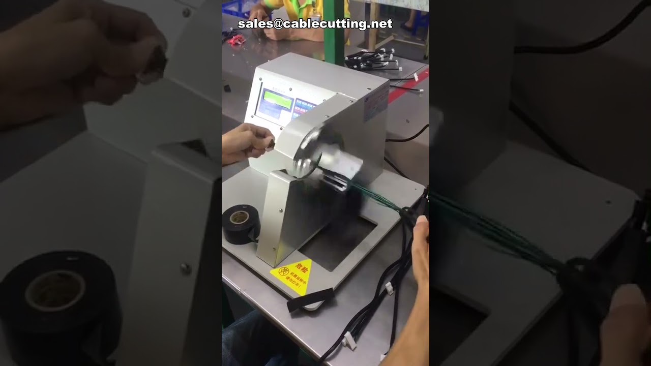 Elektromos szalagozógép kábelkötegek védelmére és kötegelésére – Automata tekercselő gép