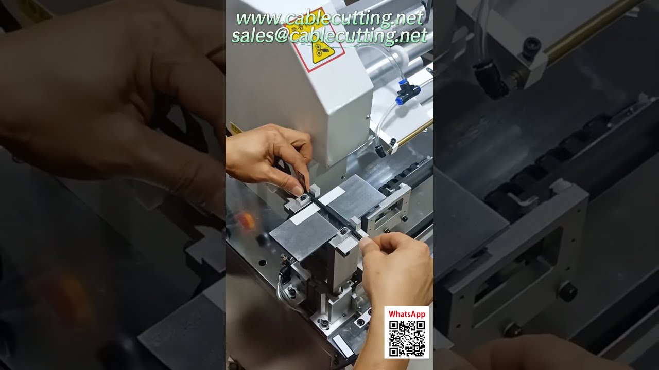 WPM-85-40 Automata huzalvágó, szigetelésbontó, tekercselő és csomagoló gép | Ipari automatizálás