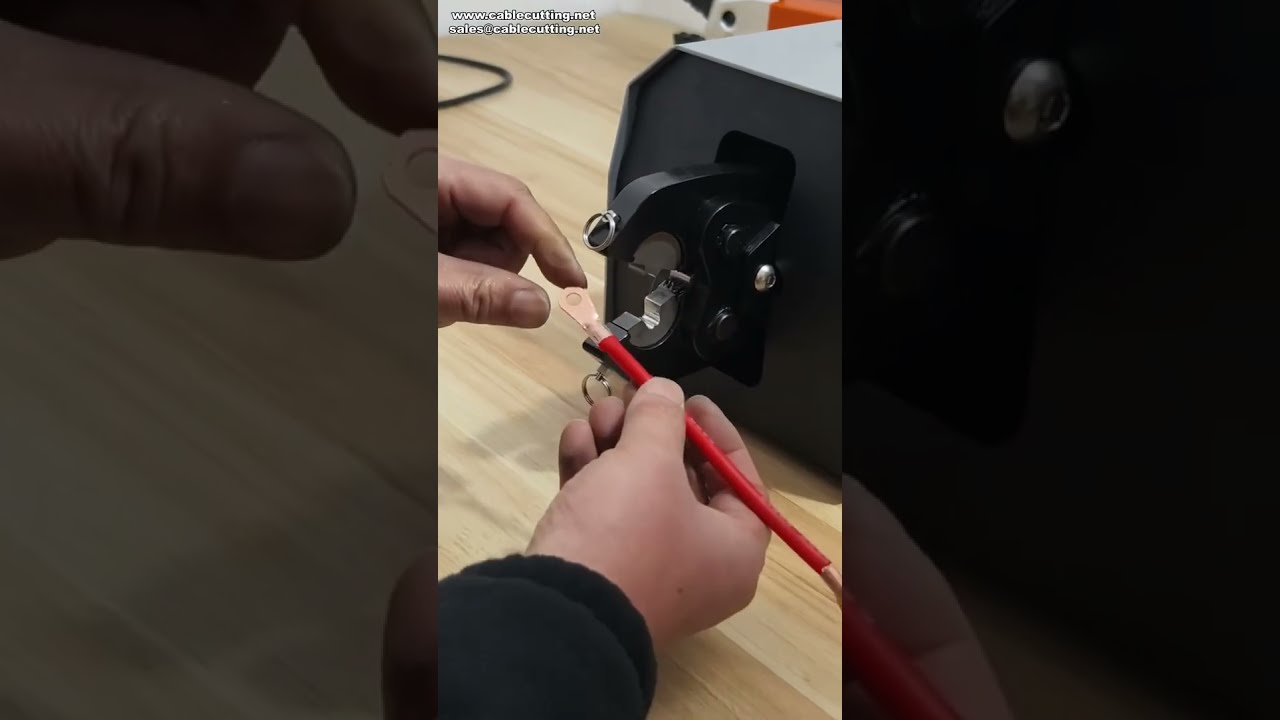 Pneumatikus krimpelőgép nyitott kábelfülekhez 5-300A | Gyári automatizálás #gép