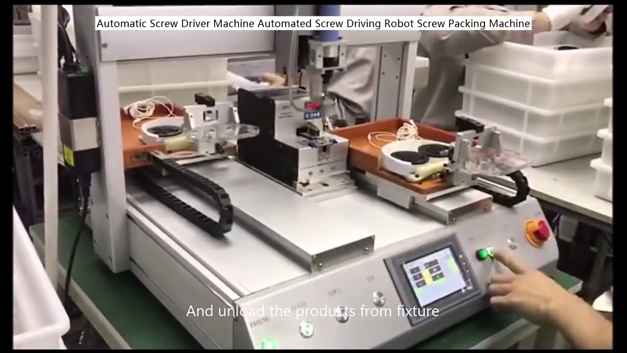 Automata csavarhúzó gép, csavarbehajtó robot és csavar csomagoló gép - Hatékony gyári automatizálás