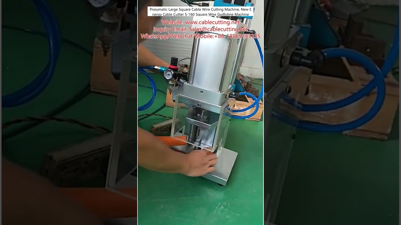Pneumatikus négyzetes kábelvágó gép 5-160 mm² – Új energia kábelvágó és guillotine vágó