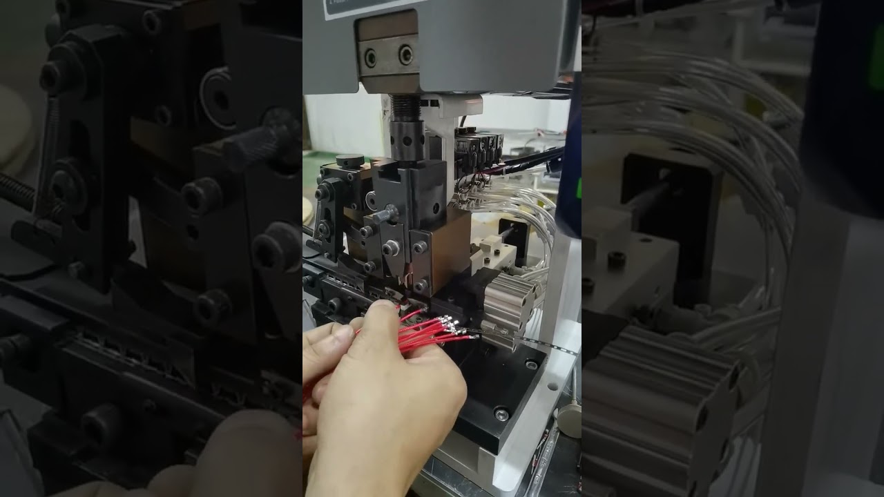 Egyesített huzalozó és préselő gép – Nagy hatékonyságú automatizált berendezés! #gyár #gép