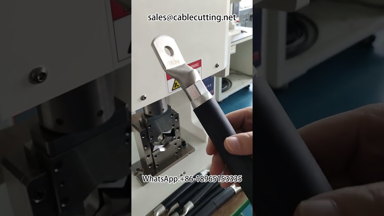 240 mm² napelemes kábelköteg feldolgozó gép – fotovoltaikus vezeték gyártósor #gyár #gép