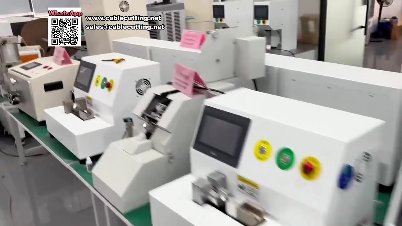 Professzionális automata kábelköteg-feldolgozó gépek és sorkapocs-krimpelők ipari használatra