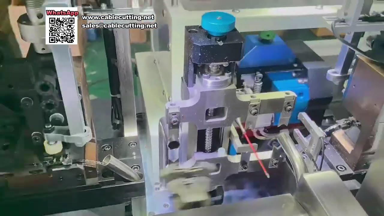 Teljesen szervo automata duplafejű egyhuzalos krimpelő gép – Nagy hatékonyságú ipari préselés