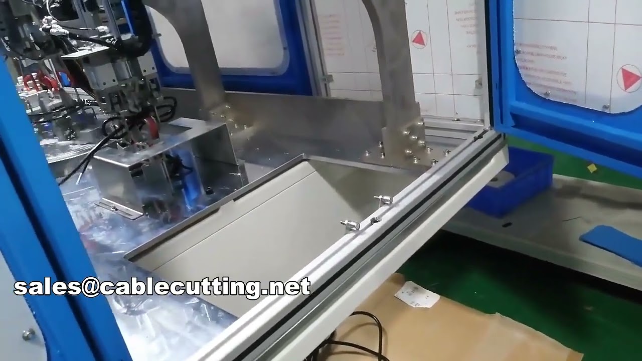 Teljesen automatikus hálózati kábel vágó, szigetelésbontó, tekercselő és kötöző gép – WPM-CRT-03M
