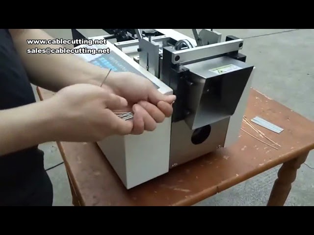 100 mm-es fémvágó gép – Huzalegyengető és -vágó berendezés réz- és vashuzalhoz