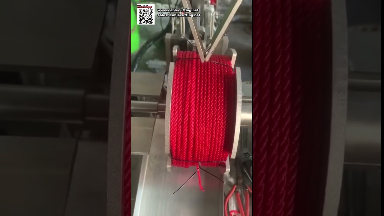Nagy hatékonyságú automata kötözőgép nylon kötél csomagolásához – Ipari csomagolórendszer