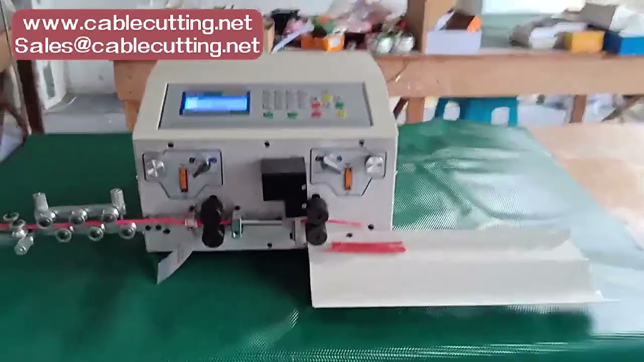 500W automata számítógép-vezérelt huzal-szigetelésbontó gép – 4 kerék meghajtás, 0,2-16 mm² vezetékekhez