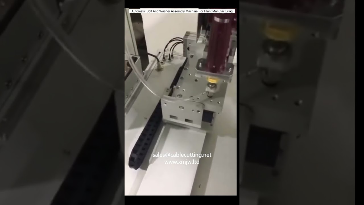 Gyári Gyártáshoz Készült Automatikus Csavar és Alátét Szerelőgép