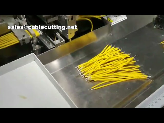 Fully Automatic Double Head Cable Twisting Peeling Tin Dipping Machine Multi lines Wire Stripping Ti